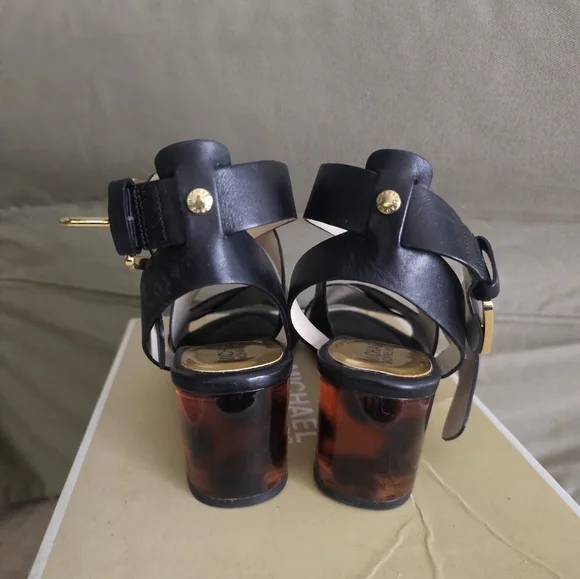 Michael Kors Black Strappy Heels - Picture 3 of 4